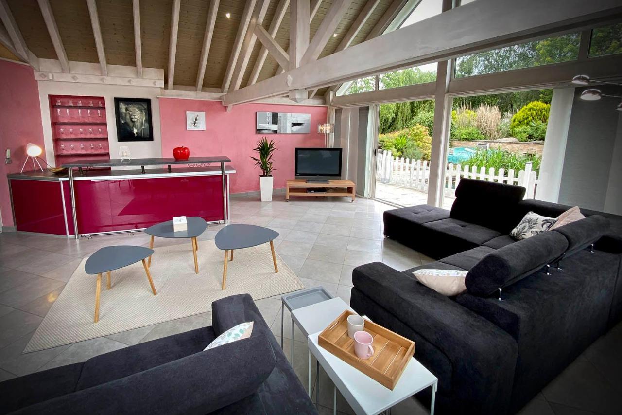 Villa 200m2 avec PISCINE chauffée&SPA&sauna&kota-grill Laval-sur-Vologne Extérieur photo